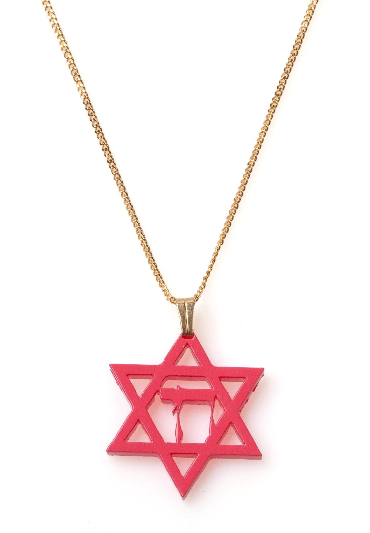 Hai Pendant Necklace with Magen David